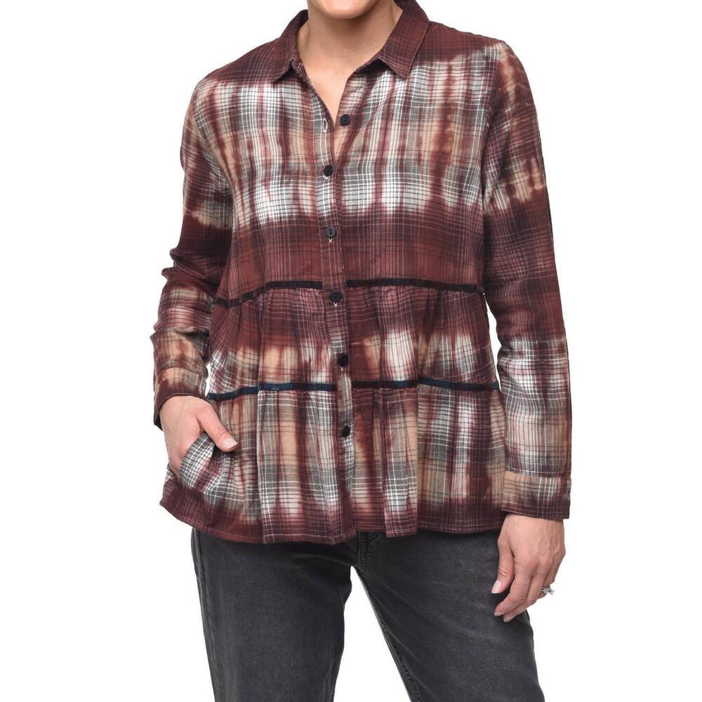 NEW TULIP CLOTHING alicia top in bonnybridge flannel